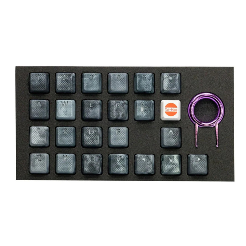 Tai-Hao Rubber Backlit Mark II Gaming Keycap - Four Divine Beasts Series : Byakko Marble - أكسسوار لوحة مفاتيح